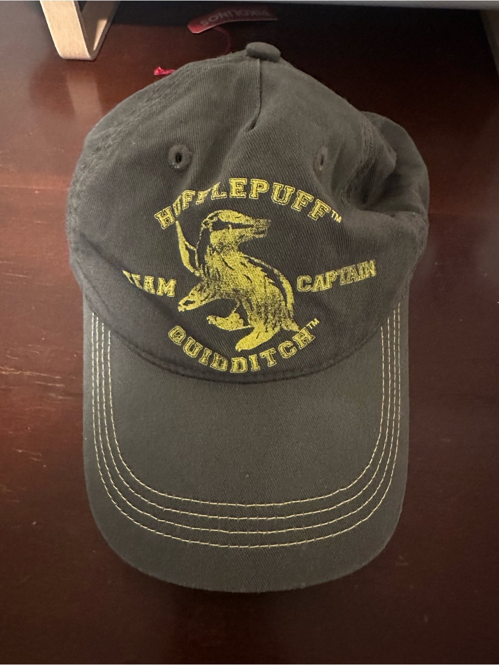 Hufflepuff Quidditch Team Captain Baseball Cap - Black and Yellow